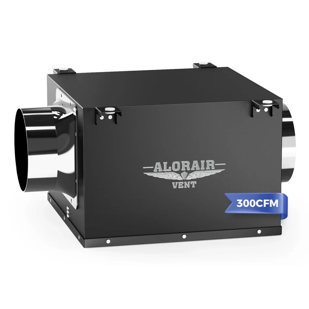 ALORAIRVENT 300 CFM Wall-Mounted In-Line Fan