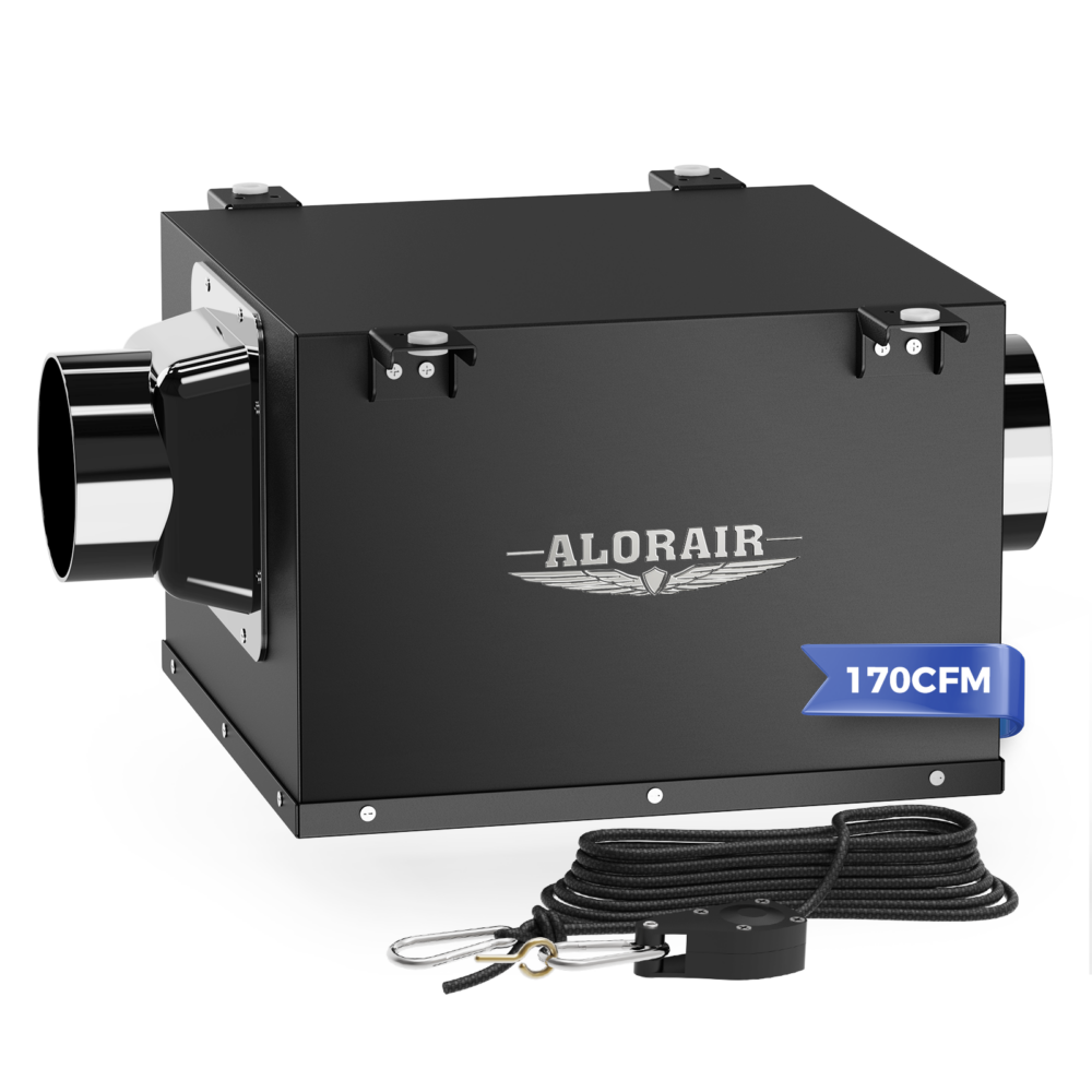 ALORAIR 170 CFM Wall-Mounted In-Line Fan